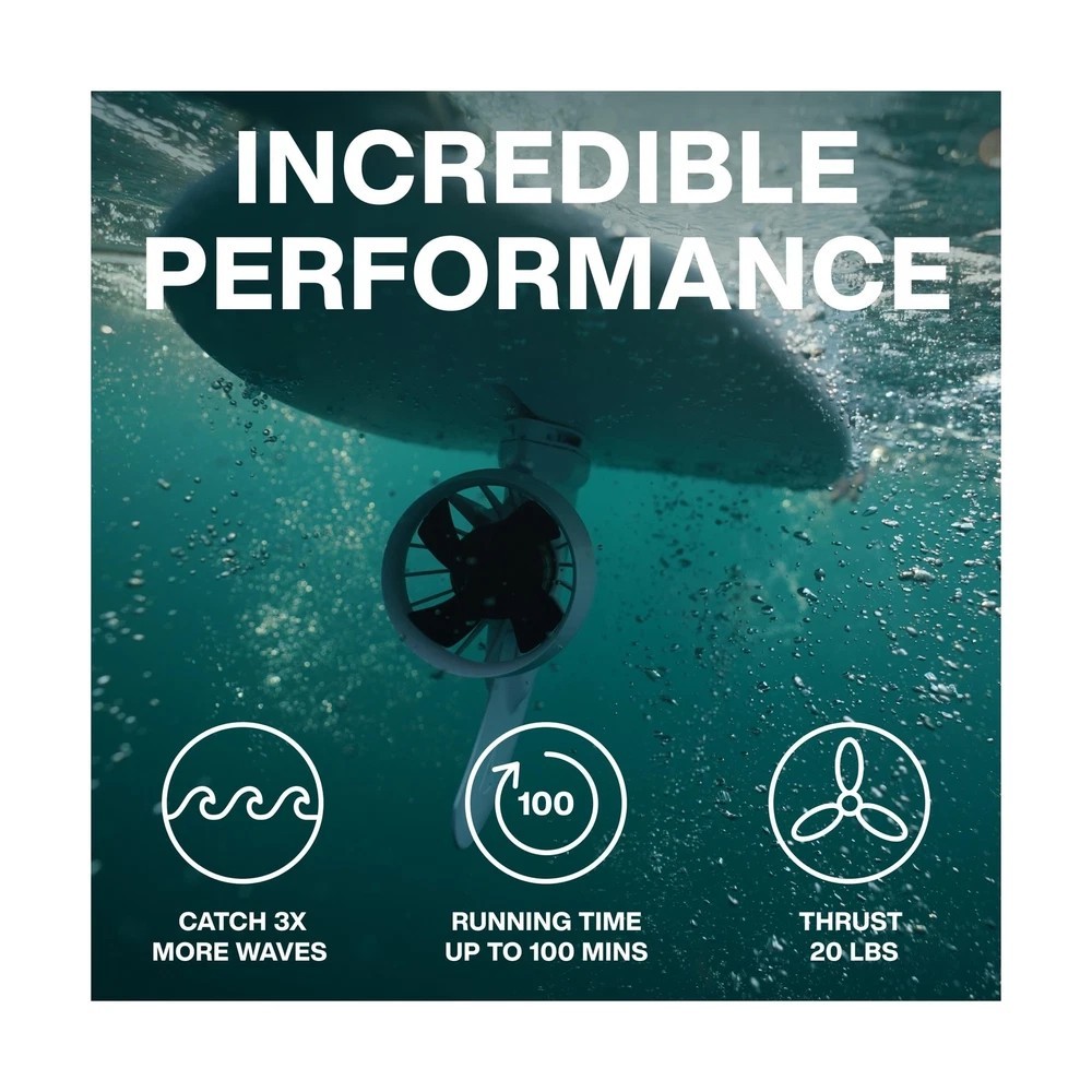 Boost Surfing Electric Surf Fin - White for sale online | eBay