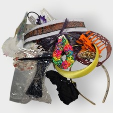 NEW Vintage Lot of 25- Hair Accessories Hair Bands Barrettes Clips Scrunchies 01