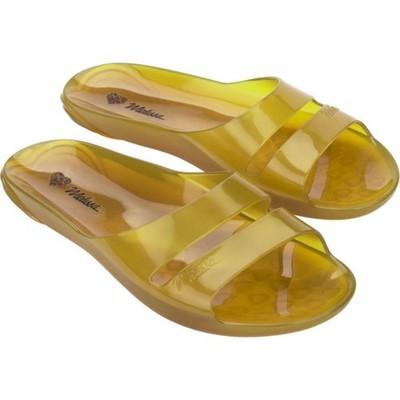 Melissa  Womens The Real Jelly Slide | Clear Yellow | Authentic New