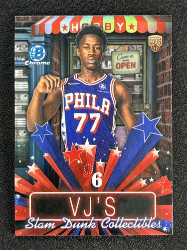 2025-26 Topps Bowman Chrome VJ Edgecombe Hobby Stars RC Silver Refractor &07231