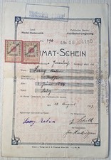 Heimatschein Gerasdorf / Korneuburg NÖ 1919 Floridsdorf Wien Vienna Österreich