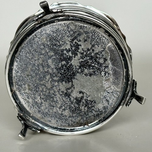 Solid Sterling Silver 3 Footed Dressing Table Ring/Jewellery Box, Sheffield 1938 - Picture 5 of 8
