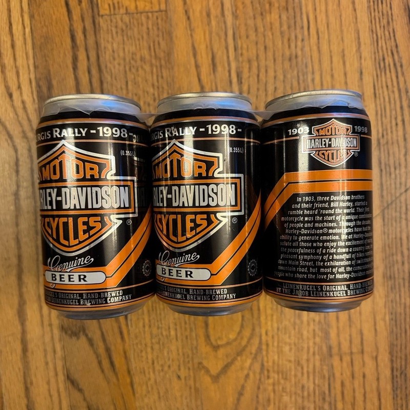 Vintage Leinenkugel Brewing Company Sturgis Rally 1998 Beer Cans Set of 6