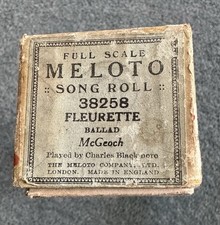 Meloto Song Roll Fleurette ballada Pianola Roll grana przez Charlesa Blackmore'a