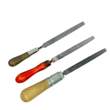 Unbranded Mixed Hand File Tool Equipment Set, Lutz Handle, 3 Pcs