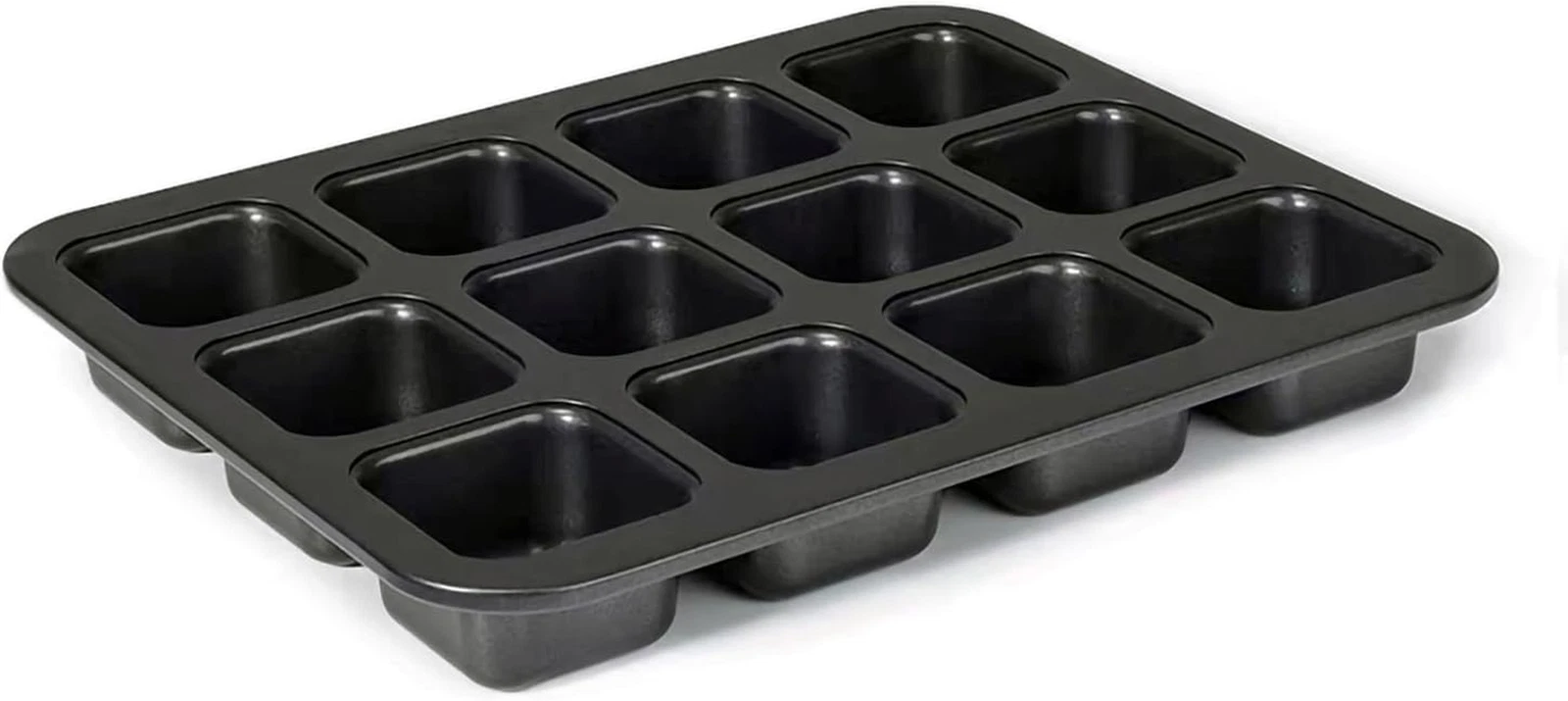 Mini Loaf Pan 8-Cavity Carbon Steel Bakeware Non-Stick Bread Baking Tray One-Pie