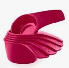 Tupperware Measuring Cups Pink Purple Set of 6 New *B