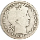 1908 P Barber Silver Half Dollar ☆☆ Circulated ☆☆ Great For Sets 502