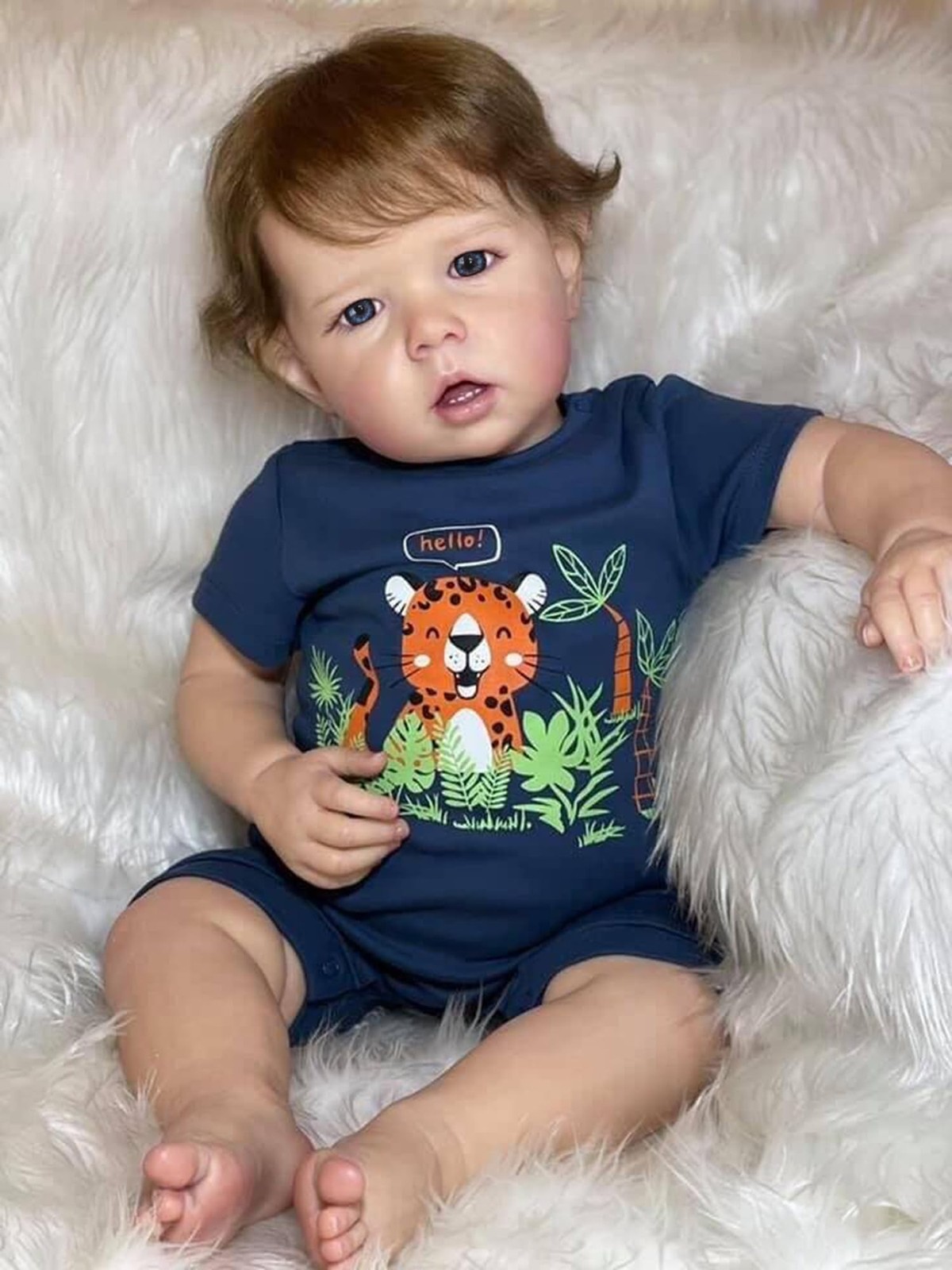 Boy Liam 20 Inch Full Body Vinyl Baby Boy Handmade...