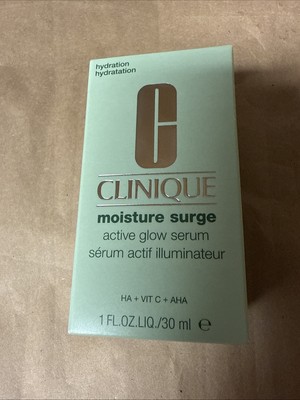 Clinique Moisture Surge Active Glow Serum with Hyaluronic Acid 1.7  Oz  NEW 
