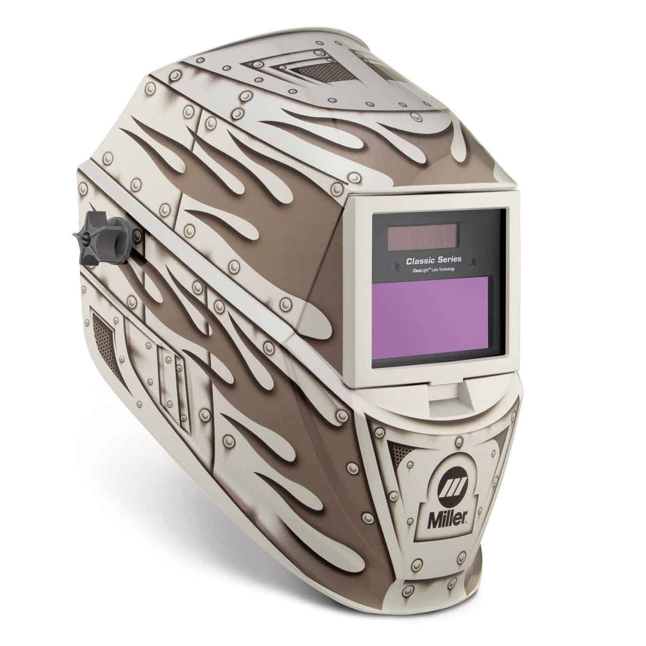 Miller 287810 Classic Series Welding Helmet with ClearLight Lens, Metalworks