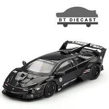MINI GT LAMBORGHINI LB-SILHOUETTE WORKS MURCIELAGO GT 1/64 EVO BLACK MGT01053