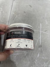 Wirefy 150 PCS Solder Seal Wire Heat Shrink Solder Butt Connectors 22-18 AWG