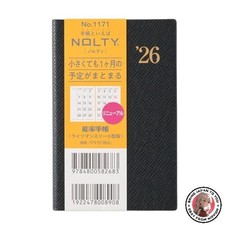 NEW NOLTY Planner 2026 Monthly Lights Small Edition Black 1171 2025 December