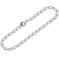 Armband 925 Sterling Silber 19Cm Langpanzerkette Rund Damen Design Armbandkette