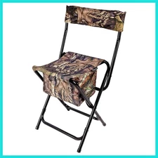 Hunting Foldable Design Portable Lightweight High-Back Blind Chair with Backr...