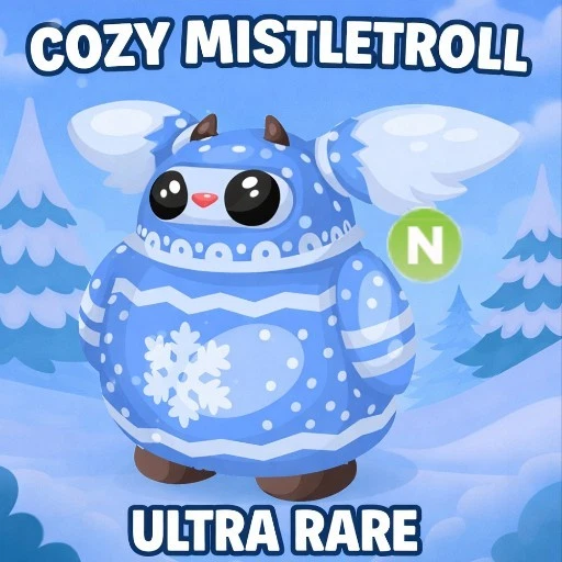 NEON COZY MISTLETROLL (NEW) ADOPT A PET FROM ME - CHEAPEST ON EBAY