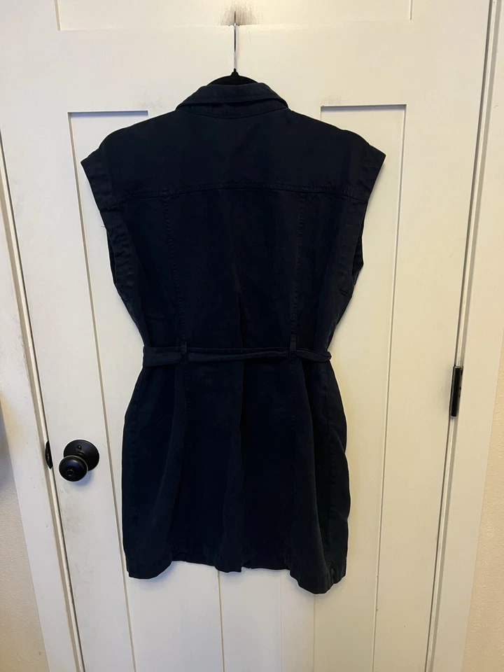 Mini Vestido YOUNG FABULOUS & BREAK Azul Marino Francés Utilitario Mayor Talla Grande Foto 2 de 4