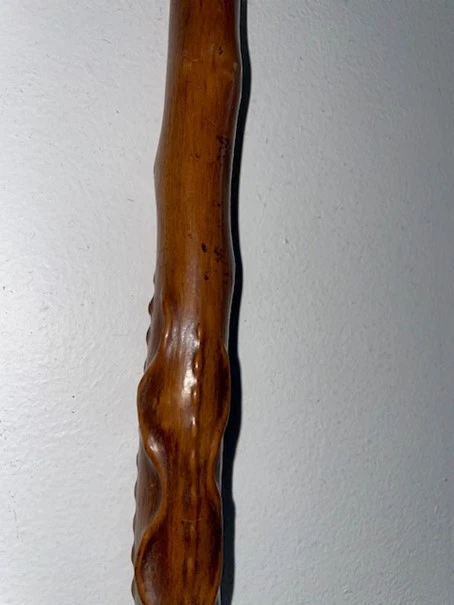 ANCIENNE CANNE MAKILA 89 CM - BATON DE MARCHE BERGER PAYS BASQUE - - Photo 3/4