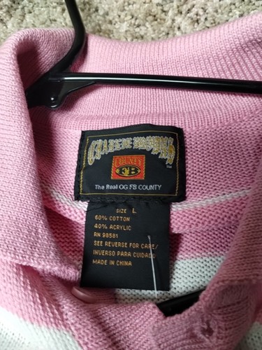 FB County Charlie Brown Shirt - Pink White L - Picture 2 of 12