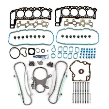 Timing chain Cover Gasket & Head Gasket Bolt Set For 1999-2003 Dodge Dakota 4.7L