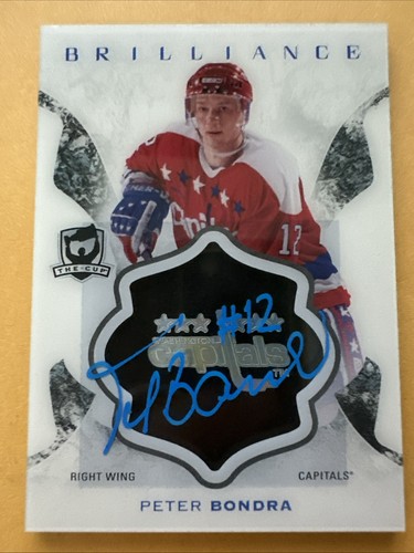 2016-17 UD The Cup Hockey Peter Bondra Brilliance Auto #B-PB Capitals