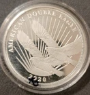 2020 $2 Cook Islands American Double Eagle 1/2 Oz Silver .999 Bullion