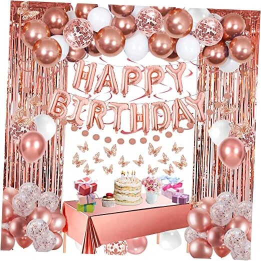 13th Birthday Rose Gold Foil Wall Banner | Shiny Party Decor For Teens - View #11