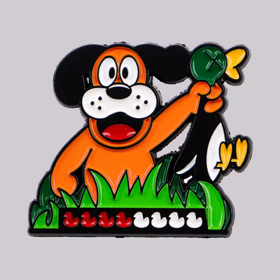 Funny Duck Hunt Enamel Pin Cute Dog Brooch Pines Lapel Pins Badge Nintendo