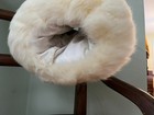 Vintage accessories for women;  faux white rabbit fur "Muff" for girls — photo 2