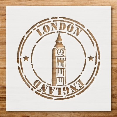 London Skyline Wall Art Stencil for Urban Inspired Decor - StencilAir
