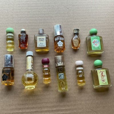 Vintage Group Of 12 Miniature Perfumes Unused Goya Saville
