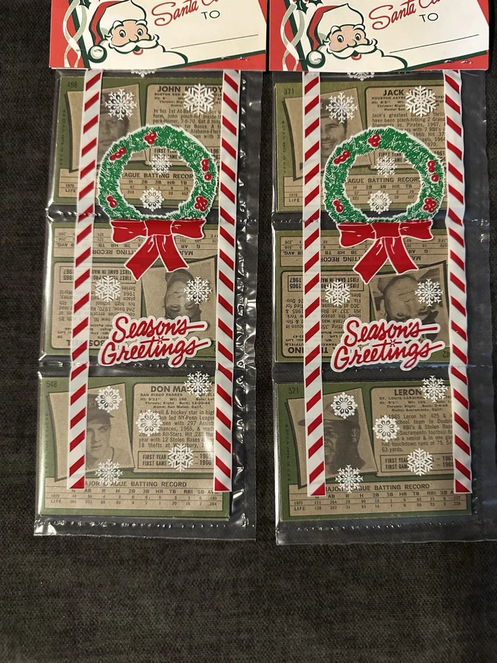 2-1971 TOPPS XMAS 棒球架包 GREG LUZINSKI RC ROY 白色 AL 下降 — 第 2/2 张图片