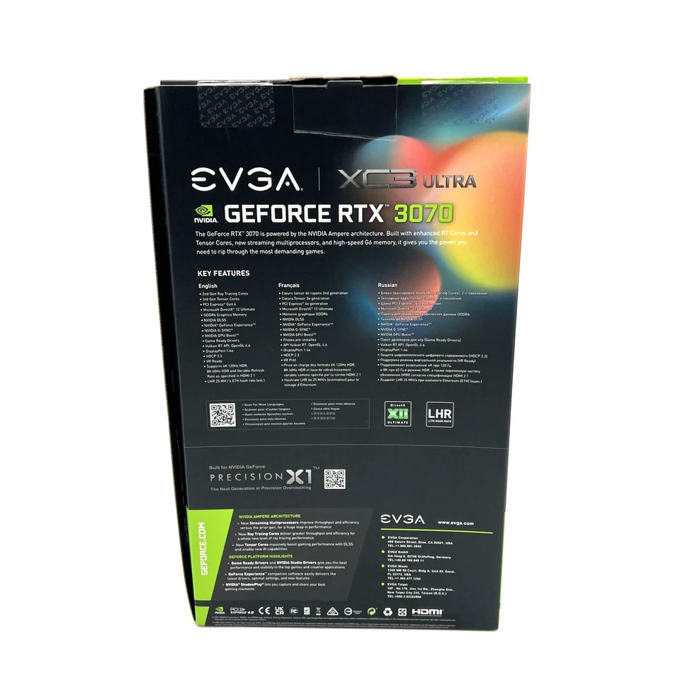 EVGA GeForce RTX 3070 XC3 ULTRA GAMING 8GB GDDR6 Graphics Card (08G-P5-3755-KR) - Image 3 of 4