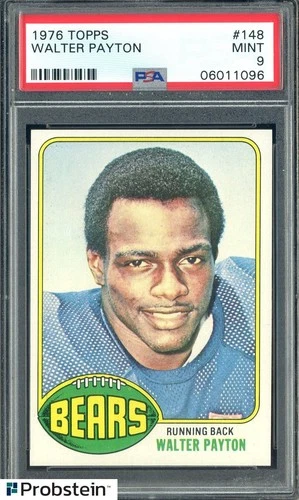 1976 Topps Football #148 Walter Payton Chicago Bears RC Rookie HOF PSA 9 MINT