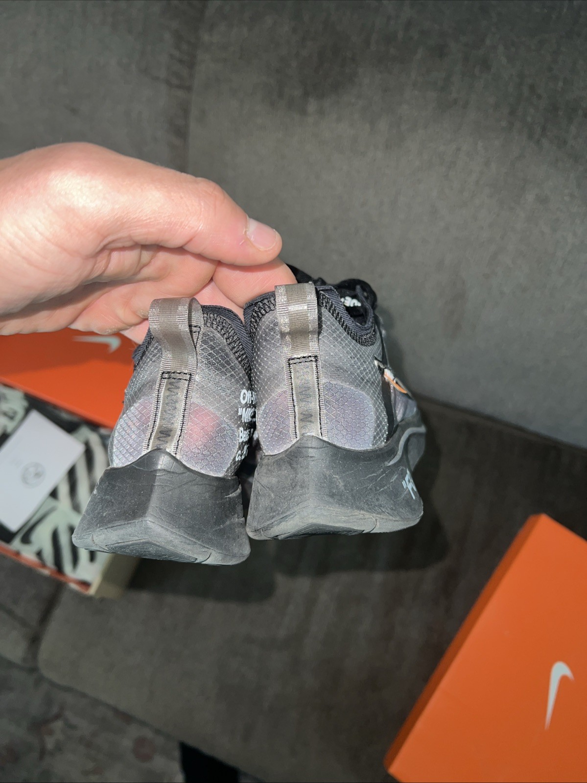 OFF WHITE X NIKE Taglia 6 5 Nike Off White x Zoom Fly SP Nero