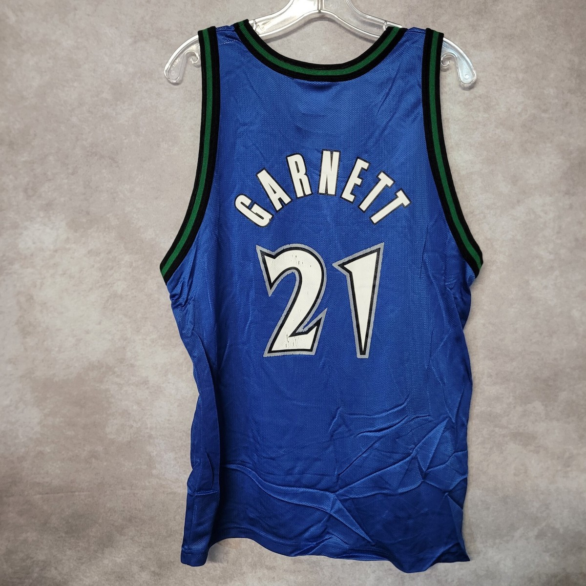 【NIKE】Garnett #21 Timberwolves ユニフォームL Kevin Garnett #21 Minnesota Timberwolves Champion Black