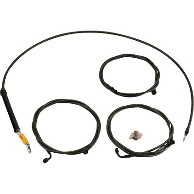Handlebar Cable/Brake Line Kit - 18'' - 20'' Ape Hanger - Midnight LA-8059KT-19M
