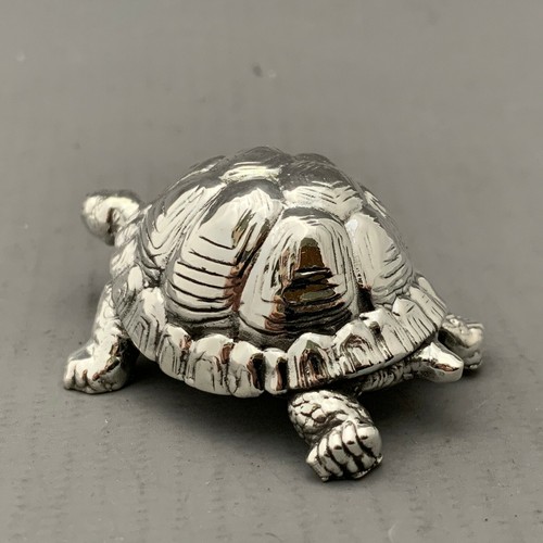 Silver TORTOISE - Fully Hallmarked Sterling Silver - Picture 4 of 6