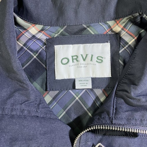 Orvis Classic Collection Men's Canvas Navy Blue Zipper / Pockets - 2XL - Picture 9 of 11