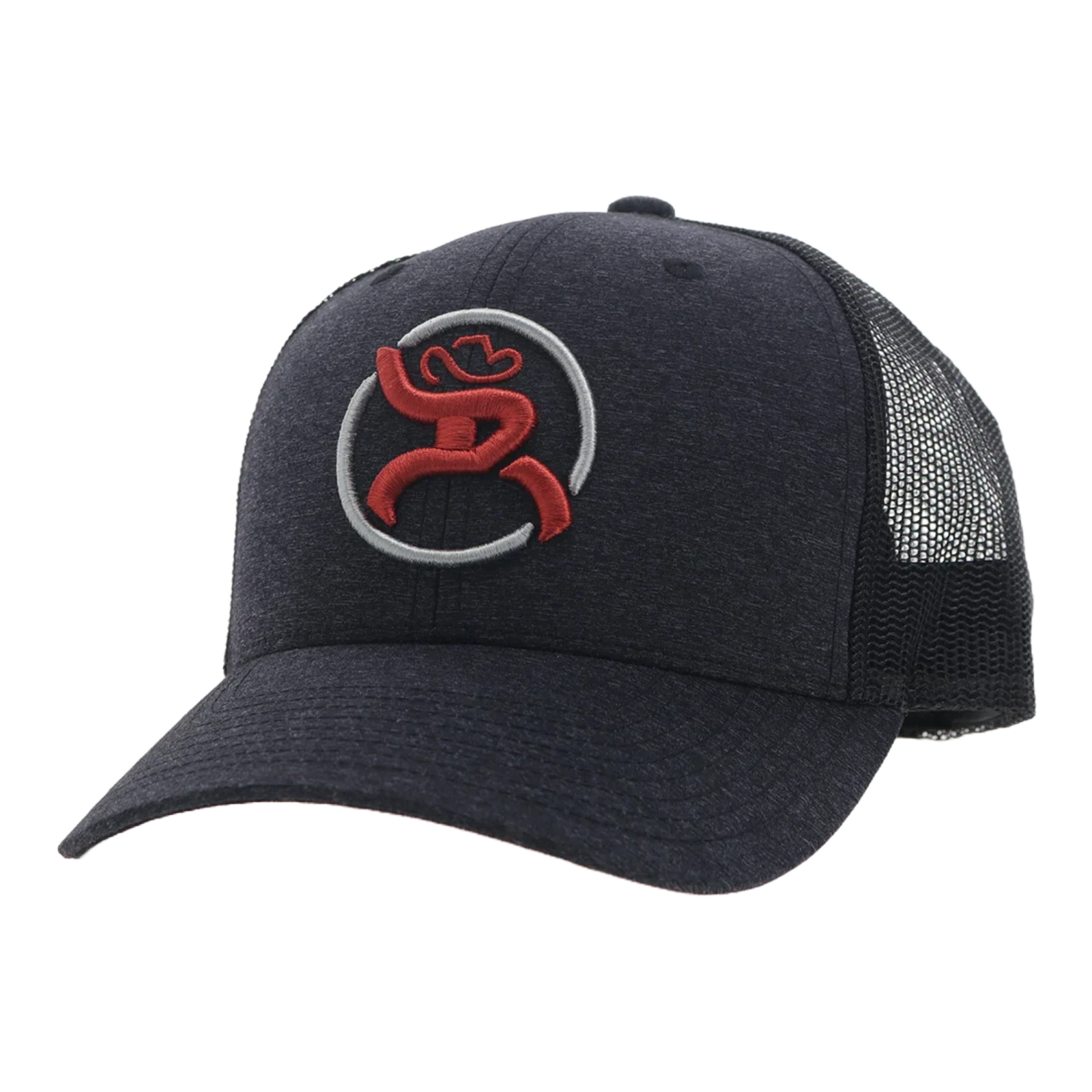 Hooey "Strap" Roughy Charcoal & Black Snapback Hat 4031T-CHBK