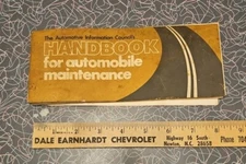 Vintage The Automotive Information Council's Handbook For Automobile Maintenance