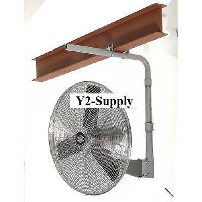 New Oscillating Or Fixed I Beam Mount Fan 24 Diameter Ebay