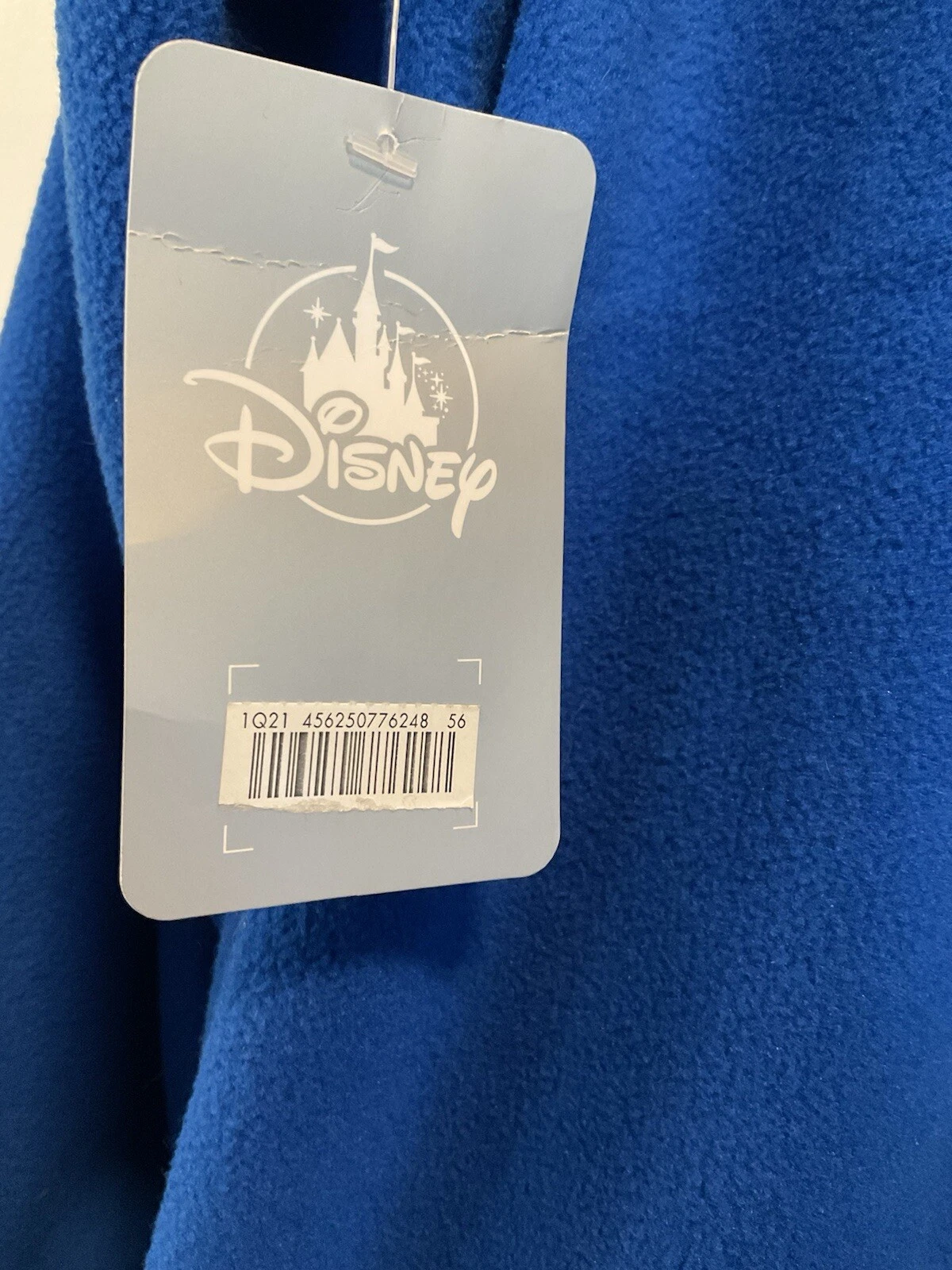 Disney Store Mens Sz XL Mickey Mouse Fleece Qtr Zip Men's Jacket Blue Black NWT image 5