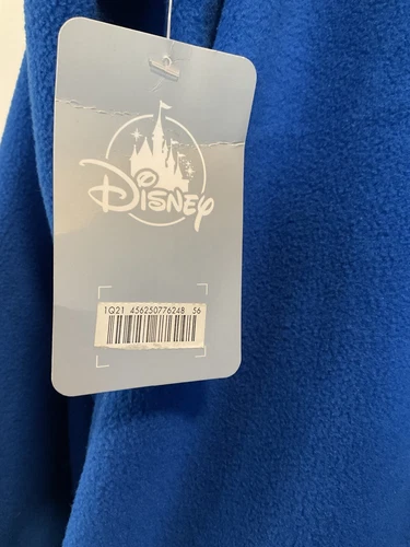 Disney Store Mens Sz XL Mickey Mouse Fleece Qtr Zip Men's Jacket Blue Black NWT image 5