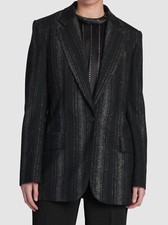 1795 Stella McCartney Women's Black Wool Blazer Coat Jacket IT 42 /US 8