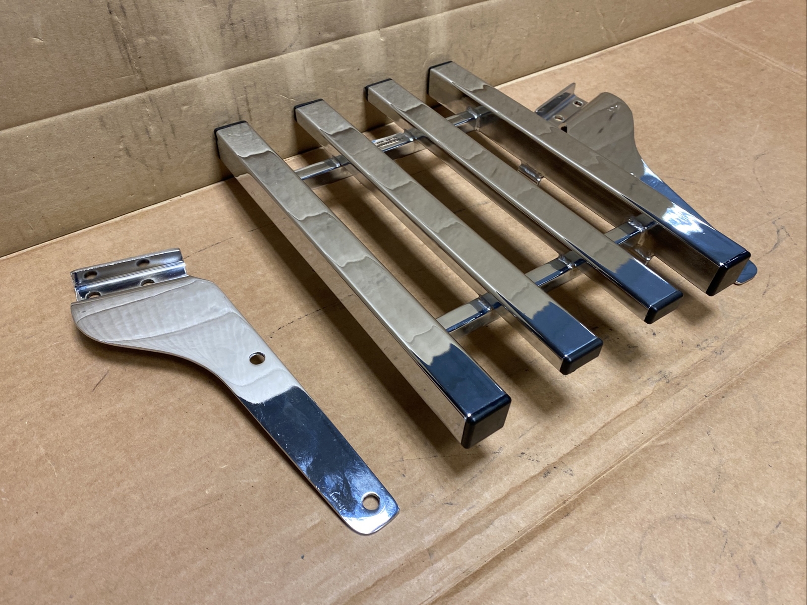 Harley Davidson FXR Chrome 4Channel Luggage Rack 5646483 eBay