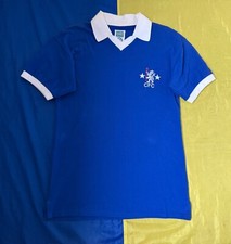 CHELSEA 1975 HOME RETRO FOOTBALL SHIRT SOCCER JERSEY SCORE DRAW Sz.S