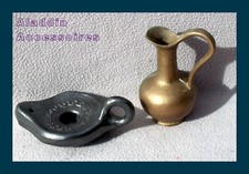 Aladdin Accessoires - "Wunderlampe" (Öllampe) + KRUG (Bronze/schwer)