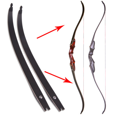 24'' ILF Recurve Bow Limbs Maple Wood American Hunting Archery Target Shooting